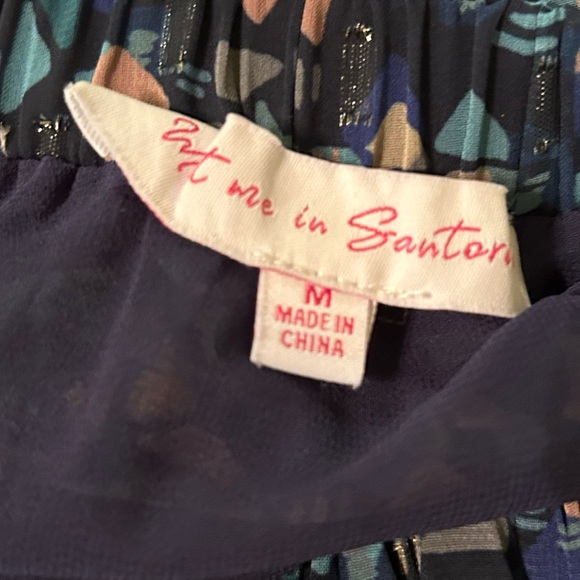 Geo Print Ruffle Layered Skirt - Picture 9 of 9